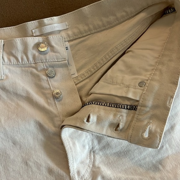 HELMUT LANG Off White Frayed Denim Shorts- 29 Women / 32 Men - Picture 8 of 8